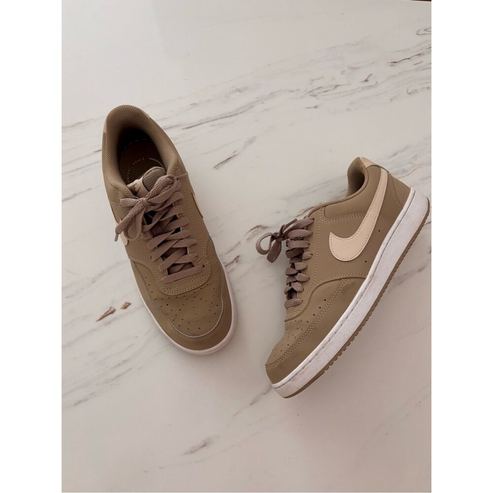 Nike Nike Men's Court Vision Low 8.5 Shoes Low-Top Sneakers in Sanddrift Brown